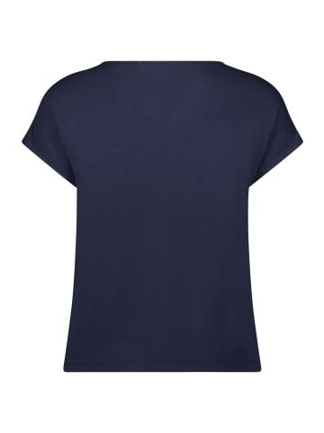 BETTY & CO Casual-Shirt mit V-Ausschnitt in Dunkelblau