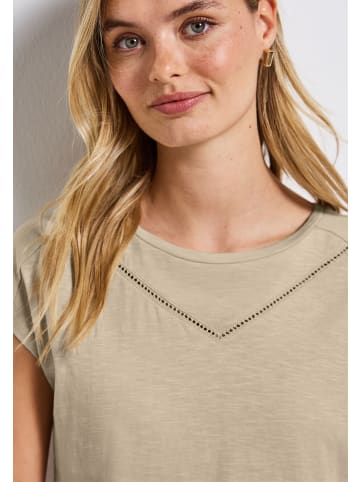 Street One 'Shirt mit Dekotape' Beige