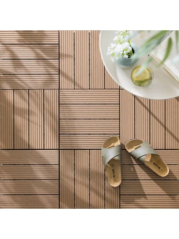 home24 22er-Set Terrassenfliese Svevo Typ A in Braun