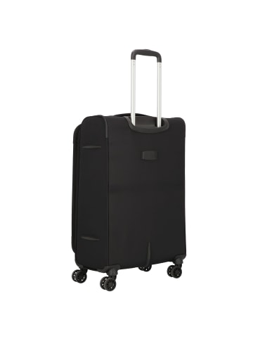 D&N Travel Line 9504 4 Rollen Trolley M 67 cm mit Dehnfalte in black