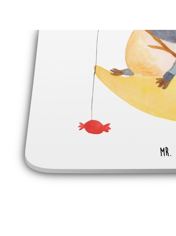 Mr. & Mrs. Panda Untersetzer Pinguin Mond ohne Spruch in Weiß