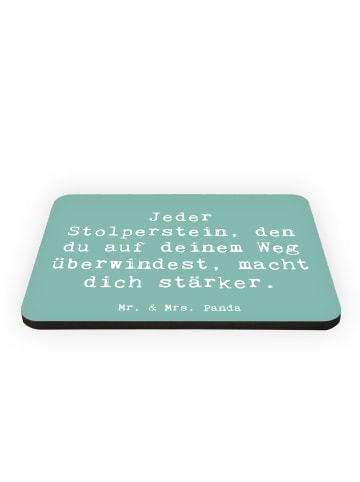 Mr. & Mrs. Panda Magnet Spruch Stolpersteine im Alltag meistern ... in Meeresbrise