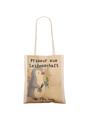 Mr. & Mrs. Panda Schultasche Friseur Leidenschaft Design mit Spruch in Weiß