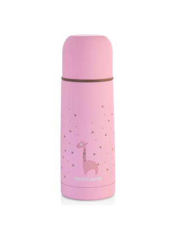 Miniland Edelstahl-Isolierflasche Silky Thermos 350 ml - Rose in rosa