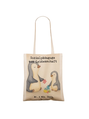 Mr. & Mrs. Panda Uni Tasche Sozialpädagoge Leidenschaft Design m... in Weiß