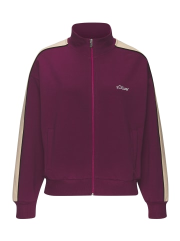 s.Oliver Sweatjacke in dunkelrot