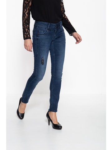 ATT Jeans ATT Jeans ATT JEANS Slim Fit Jeans mit Destroyed-Effekten Zoe in blau