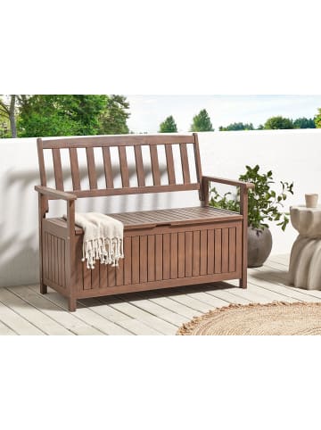 Beliani Gartenbank SOVANA in Braun - (W) 120 x (H) 91 x (L) 60 cm
