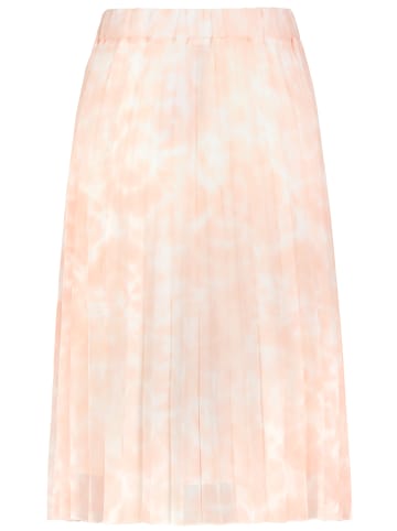 Sublevel Plissierter Midirock mit Batikmuster in Rosa-2