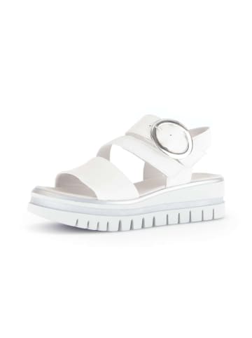 Gabor Plateau Sandalen in weiß