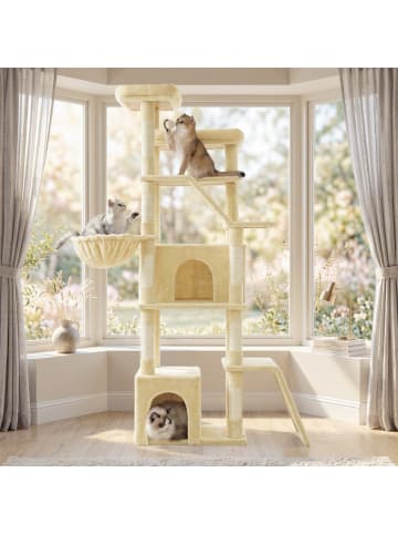 Feandrea Katzenbaum Clawfy in Beige - (B)45 x (H)184.5 x (T)55 cm