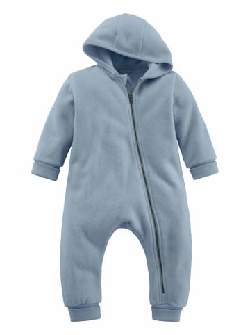 Hessnatur Softfleece Overall Regular in helles jeansblau