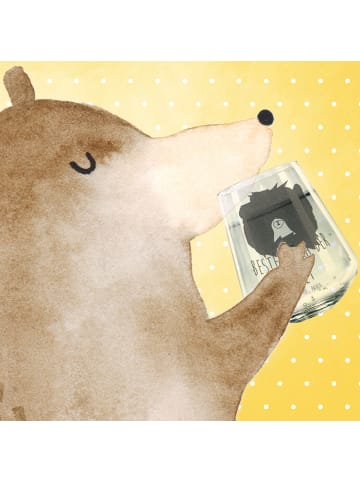 Mr. & Mrs. Panda Glas Bär Königin mit Spruch in Transparent