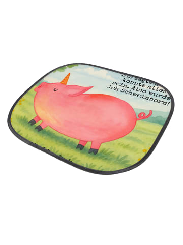 Mr. & Mrs. Panda Hitzeschutz Auto Einhorn Schwein Design mit Spruch in Weiß