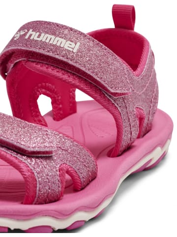 Hummel Kinder Sandale "Sandal Glitter Jr" in Pink