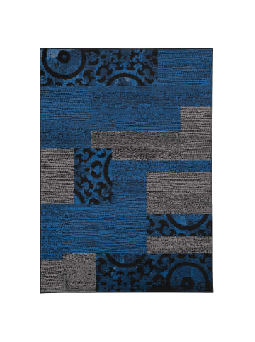 Pergamon Teppich Trendline Patchwork in Blau