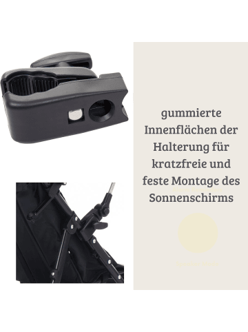 fillikid Sonnenschirm Exklusiv für Kinderwagen & Buggys in Ocean