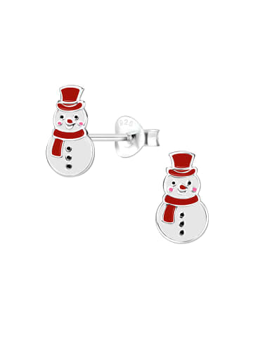 Alexander York Ohrringe, Ohrstecker SCHNEEMANN in 925 Sterling Silber, 2-tlg.