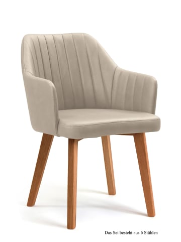 58 aufm Kessel ARMLEHNSTUHL (6er-Set) Dasi 58x81x60 Eiche geölt/Natur