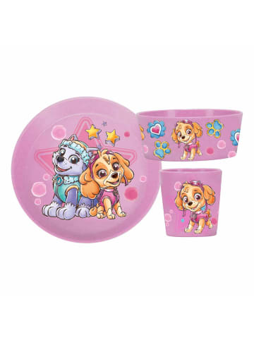 koziol 3er Set Kindergeschirrset Connect in Paw Patrol organic pink