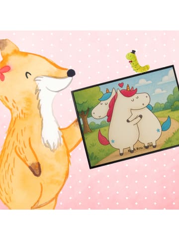 Mr. & Mrs. Panda Schreibunterlage Einhorn Mitteilung Design ohne... in Weiß