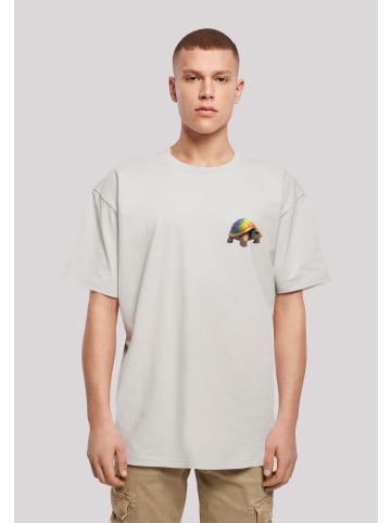 F4NT4STIC Heavy Oversize T-Shirt Rainbow Turtle OVERSIZE TEE in lightasphalt