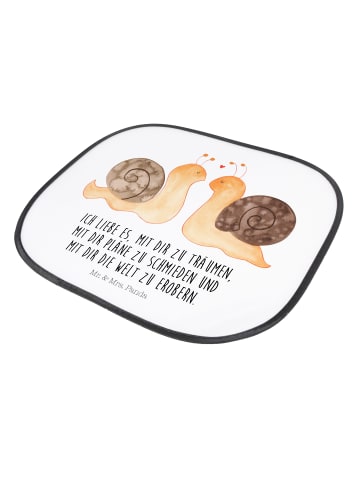 Mr. & Mrs. Panda kfz sonnenblende Schnecken Liebe mit Spruch in Weiß