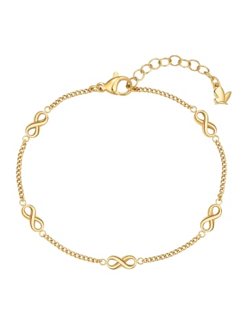 Glanzstücke München Armband Infinity aus Edelstahl in gelbgold