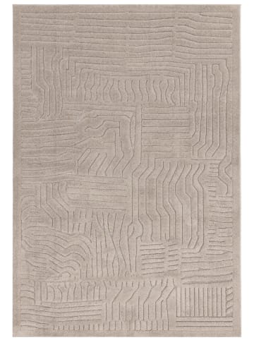 KADIMA DESIGN Teppich Strukturflor, 3D-Reliefmuster, Weich, Wohnzimmer, Pflegeleicht