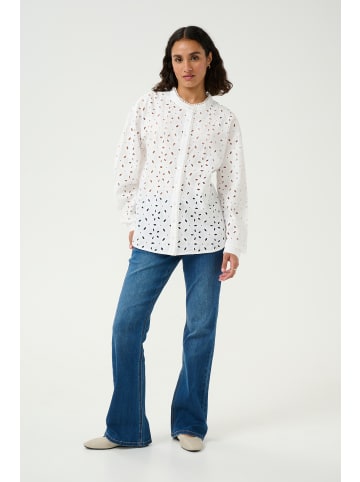 Kaffe Langarm - Hemd KAsilina Loose fit in Chalk