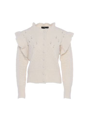 faina Damen Strickjacke in WOLLWEISS