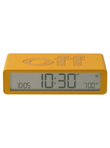 Lexon Digital-Wecker Flip Classic Gelb