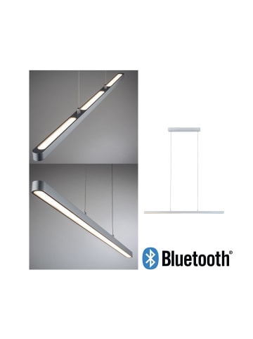 paulmann LED Pendelleuchte Lento Smart Home Bluetooth höhenverstellbar in Chrom matt