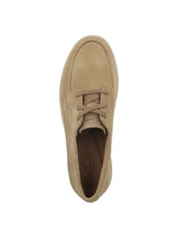 Clarks Sneaker low Lockford Boat in hellbraun