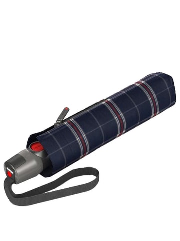 Knirps T.200 M Duomatic - Taschenschirm Regenschirm (bordeaux) in check black/white