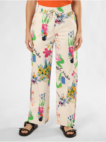NÜMPH Hose Nuida in ecru mehrfarbig