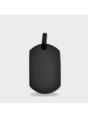 Adeliás Unisex Anhänger – Gravuranhänger aus Edelstahl in schwarz