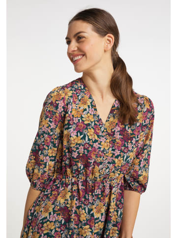 Albee Women Midikleid Mit Blumenprint in Grün Mehrfarbig