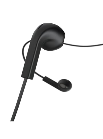 Hama Advance In-Ear Kopfhörer, kabelgebunden, Schwarz in Schwarz