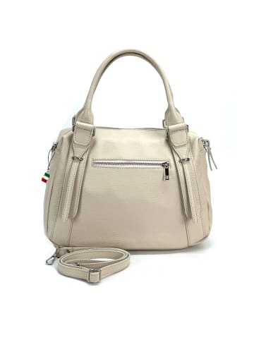 Florence Florence Umhängetasche Leder beige ca. 35cm