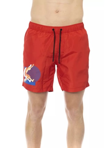 Bikkembergs Rot Polyester Herren Bade Kurz