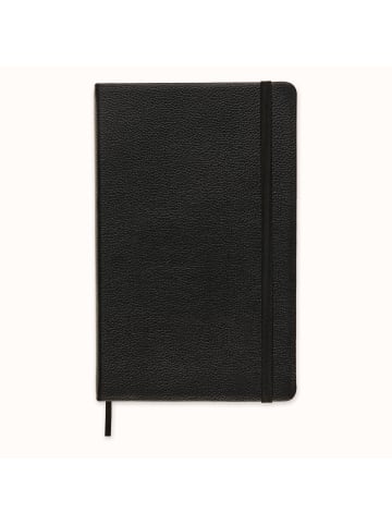 Moleskine Notizbuch, Fester Ledereinband, Liniert in Schwarz