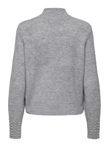 JDY Strickpullover in Light Grey Melange