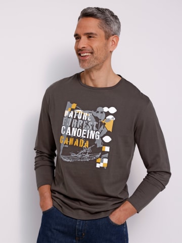 Sieh an! Langarm-Shirt in graphit