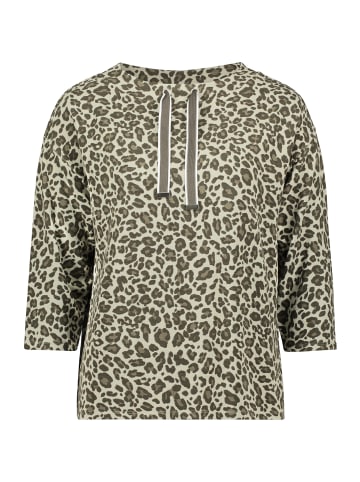 Betty Barclay Sweatshirt mit Kragen in Khaki/Khaki