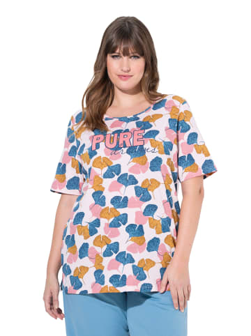 Ulla Popken Pyjama-Shirt in helles rosa