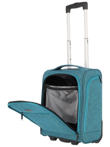 travelite Trolley Cabin 2w Bordtrolley Underseater in Petrol