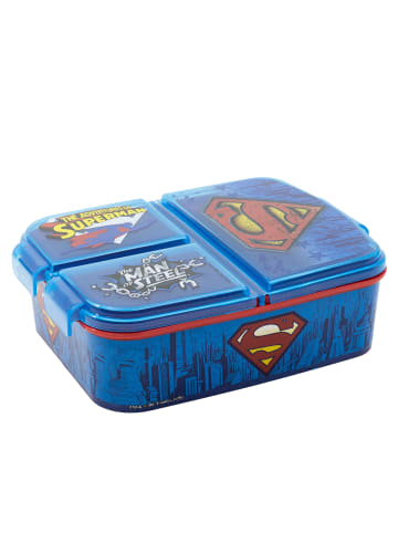 Superman Brotdose Superman mit 3-Fach-Unterteilung in Bunt