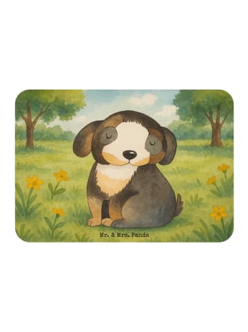 Mr. & Mrs. Panda Kühlschrankmagnet Hund Entspannen Design ohne S... in Weiß