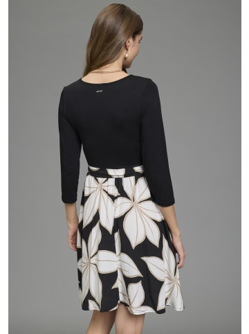 Laura Scott Jerseykleid in schwarz-geblümt
